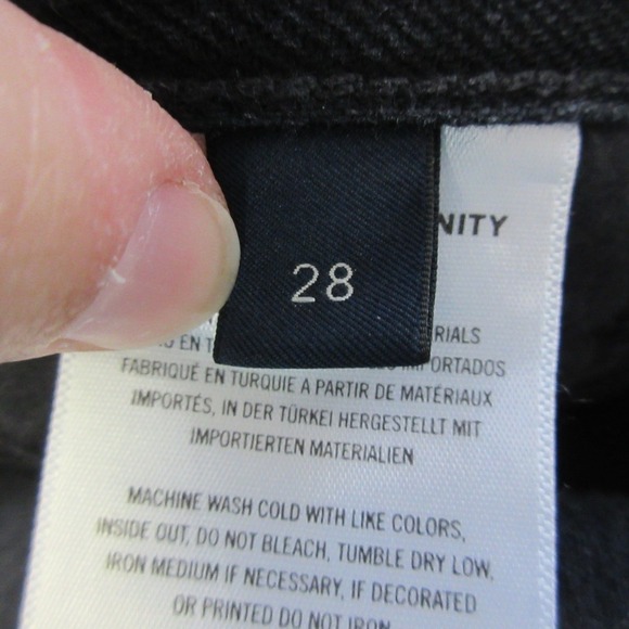 Citizens of Humanity Emery Crop Jeans Women 28 Black 100% Cotton Distressed 612 - Picture 5 of 16